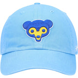 Men's Chicago Cubs '47 Light Blue Logo Cooperstown Collection Clean Up Adjustabl