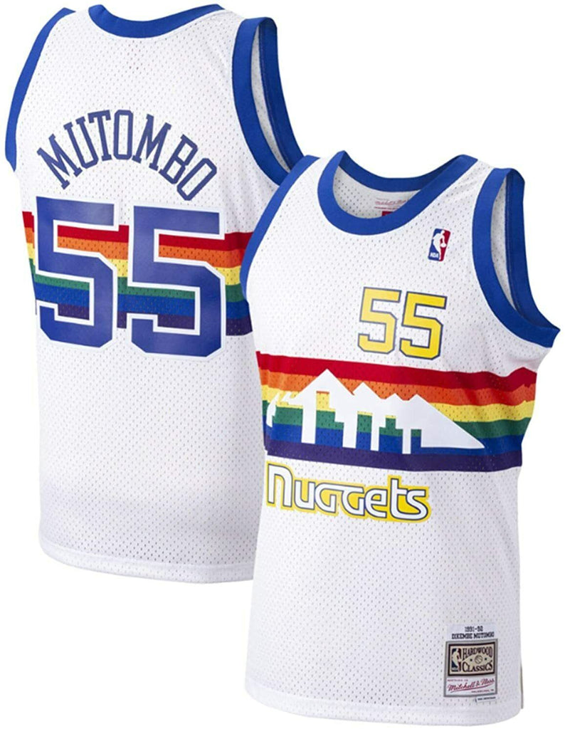 Dikembe Mutombo Denver Nuggets Mitchell & Ness 1991-92 Authentic Jerse –  Cowing Robards Sports