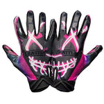 2022 Battle Sports Adult Purge Cloaked Football Receivers Gloves Running