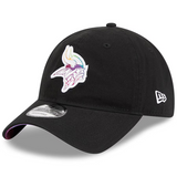 2023 Minnesota Vikings New Era NFL Crucial Catch 9TWENTY Black Adjustable Hat