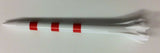 2 3/4" Champ Plastic Fly Tees Red Striped White My-Hite Golf Tees 2.75 Length