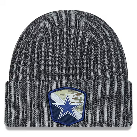2023 Dallas Cowboys New Era on Field Salute to Service Cuffed Knit Hat