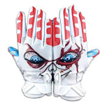 2022 Battle Sports Adult Lil Evil Cloaked Football Receivers Gloves Running
