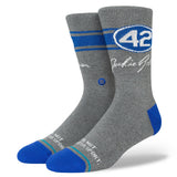 2023 Jackie Robinson 42 LA Dodgers Stance MLB Baseball Socks Large Men's 9-13