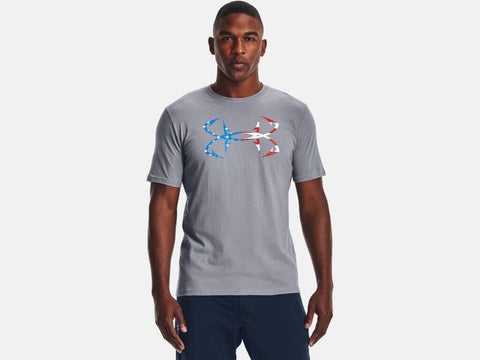 Under Armour Mens UA Freedom Hook Logo Short Sleeve Graphic T-Shirt SS Tee
