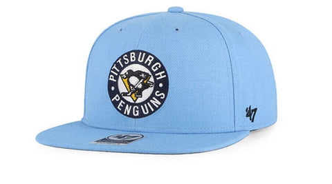 2024 Pittsburgh Penguins '47 Brand NHL Vintage Columbia No Shot Captain Hat RARE