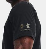 Under Armour Mens UA Freedom Big Flag Logo Lockup T-shirt Graphic Short Sleeve