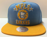 Minneapolis Lakers Mitchell & Ness NBA Snapback Hat Cap Los Angeles LA MPLS