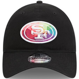 2023 San Francisco 49ers New Era NFL Crucial Catch 9TWENTY Black Adjustable Hat
