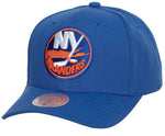 New York Islanders Ground 2.0 Pro Mitchell & Ness NHL Curved Snapback Hat Cap