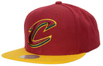 2022 Cleveland Cavaliers Mitchell & Ness NBA Snapback Hat 2Tone Cap Flat Brim