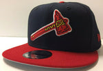 Atlanta Braves New Era 9FIFTY Tomahawk Axe Adjustable Snapback Hat Cap 2Tone 950