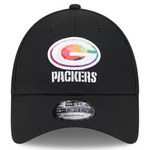 2023 Green Bay Packers New Era NFL Crucial Catch 9FORTY Black Adjustable Hat
