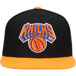 New York Knicks Mitchell & Ness NBA Snapback Hat 2Tone Flat Brim Adjustable Cap
