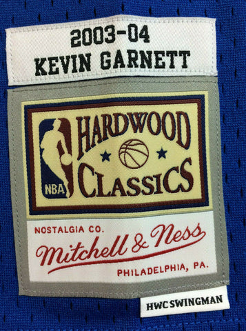 Mitchell & Ness Swingman Minnesota Timberwolves 2003-04 Kevin Garnett Jersey, Blue
