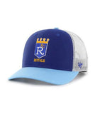 2024 KANSAS CITY ROYALS COOPERSTOWN ROYAL SIDE NOTE 47 TRUCKER SNAPBACK