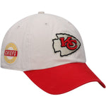 2024 Kansas City Chiefs Cream/Red NFL Sidestep 47 Clean Up Hat