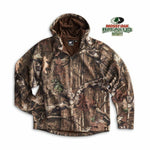 White Bear Mossy Oak Camo Pullover Hoodie Long Sleeve 1/4 Zip Soft Shell 4671