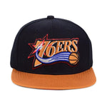 Philadelphia 76ers Mitchell & Ness NBA Snapback Hat 2Tone Cap Sixers Iverson