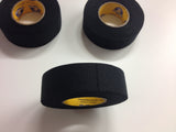 Black Hockey Tape - 1x24 Yards - 3 Rolls of Black Howie's Hockey Tape