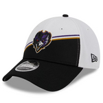 2023 Baltimore Ravens New Era 9FORTY NFL Sideline Adjustable Snapback Hat Cap