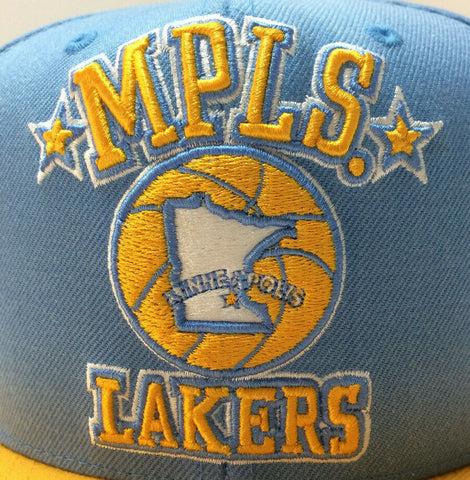 Minneapolis Lakers Mitchell & Ness NBA Snapback Hat Cap Los Angeles LA –  Cowing Robards Sports