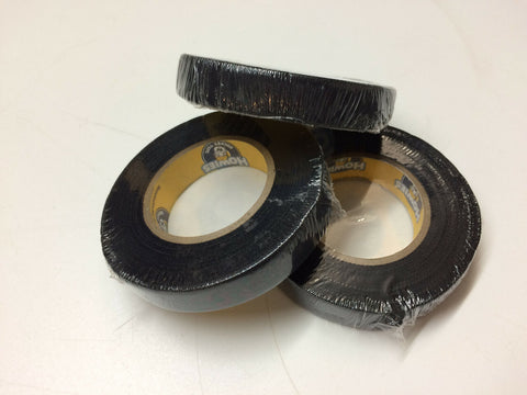 Black Hockey Tape - .5" x 10 Yards - 3 Rolls - Howies Hockey Knob Tape Grip