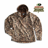 White Bear Mossy Oak Camo Pullover Hoodie Long Sleeve 1/4 Zip Soft Shell 4671