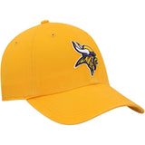 Minnesota Vikings 47 Brand NFL Clean Up Adjustable Strapback Hat Dad Cap Yellow