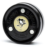 Green Biscuit NHL Street Hockey Training Puck Stick Handling Pittsburgh Penguins