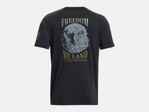 Under Armour Mens UA Freedom By Land  T-shirt Graphic Short Sleeve
