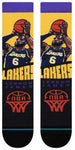 LeBron James Los Angeles Lakers LA Stance NBA Graded Socks Large Mens 9-13