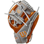 Wilson A1000 PF15 Pedroia Fit 11" Baseball Glove WBW10144111 RHT Brown/Grey