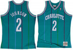 Larry Johnson Charlotte Hornets Mitchell & Ness NBA Authentic Jersey 1992-1993