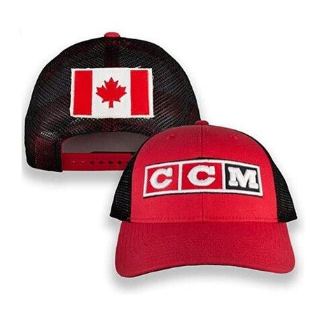 CCM Hockey Team Canada Olympics Mesh Trucker Adjustable Snapback Icon Cap Hat