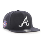 2024 ATLANTA BRAVES NAVY SURE SHOT 47 CAPTAIN SNAPBACK ADJUSTABLE HAT