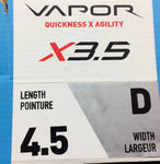 Bauer Vapor X3.5 Ice Hockey Skates Intermeditate Size 4, 4.5, 5 D NEW WITH BOX