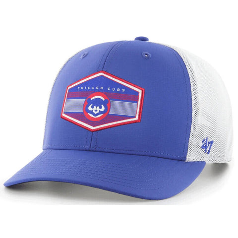 2024 Chicago Cubs '47 Cooperstown Burgess Trucker Snapback Hat - Royal/White