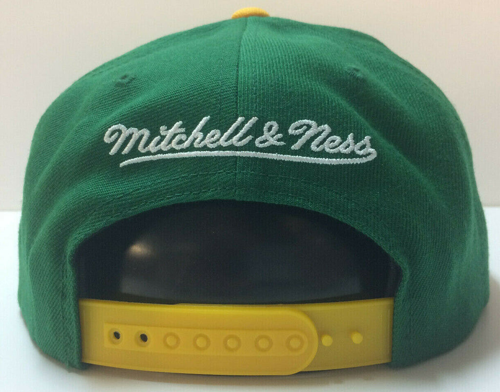 Men's Seattle Supersonics Mitchell & Ness Green 50th Anniversary Logo Snapback  Hat