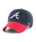 2024 ATLANTA BRAVES NAVY TWO TONE 47 CLEAN UP ADJUSTABLE STRAPBACK (DAD CAP)