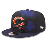 2022 Chicago Bears New Era 9FIFTY NFL On-Field Sideline Ink Dye Snapback Hat Cap