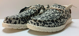 Hey Dude Wendy Woven Cheetah Grey Lightweight Casual Comfy Slip On Women's Shoes