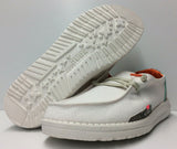 Hey Dude Wendy Snake Linen White Lightweight Comfy Slip On Casual Women's Shoes