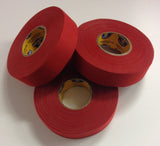 Red Howies Hockey Stick Tape - 1x27 Yards - 3 Rolls - Red Grip Tape