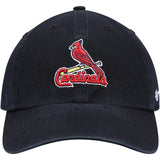 2023 ST. LOUIS CARDINALS BLACK 47 CLEAN UP ADJUSTABLE DAD CAP