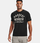Under Armour Men's UA Project Rock Hardest Worker T-Shirt Dwayne "Rock" Johnson