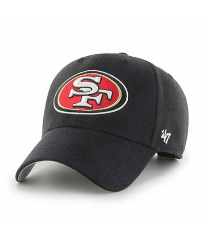 2024 San Francisco 49ers Black 47' Adjustable Clean Up Hat (Dad Cap)