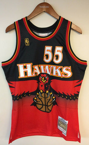 Dikembe Mutombo Atlanta Mitchell & Ness Black Basketball Jersey (XL)