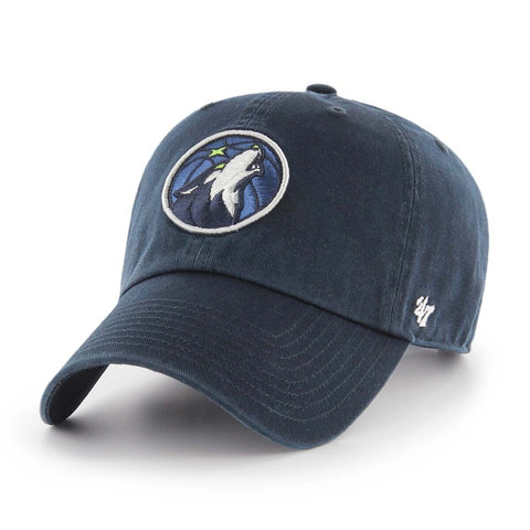 Minnesota Timberwolves '47 Brand NBA Clean Up Adjustable Strapback Hat Dad Cap