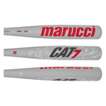 2023 Marucci CAT7 Silver -3 BBCOR 33"/30oz Baseball Bat Alloy Cat 7 MCBC72S